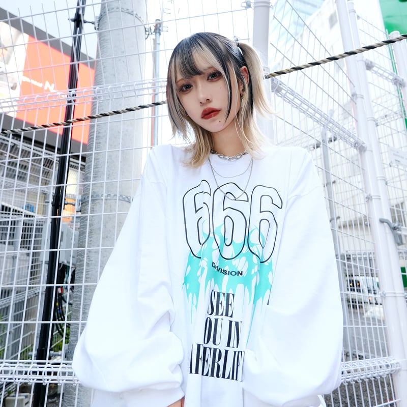 ◀︎666 LS Tee▶︎ WHT | DI:VISION ONLINE STORE