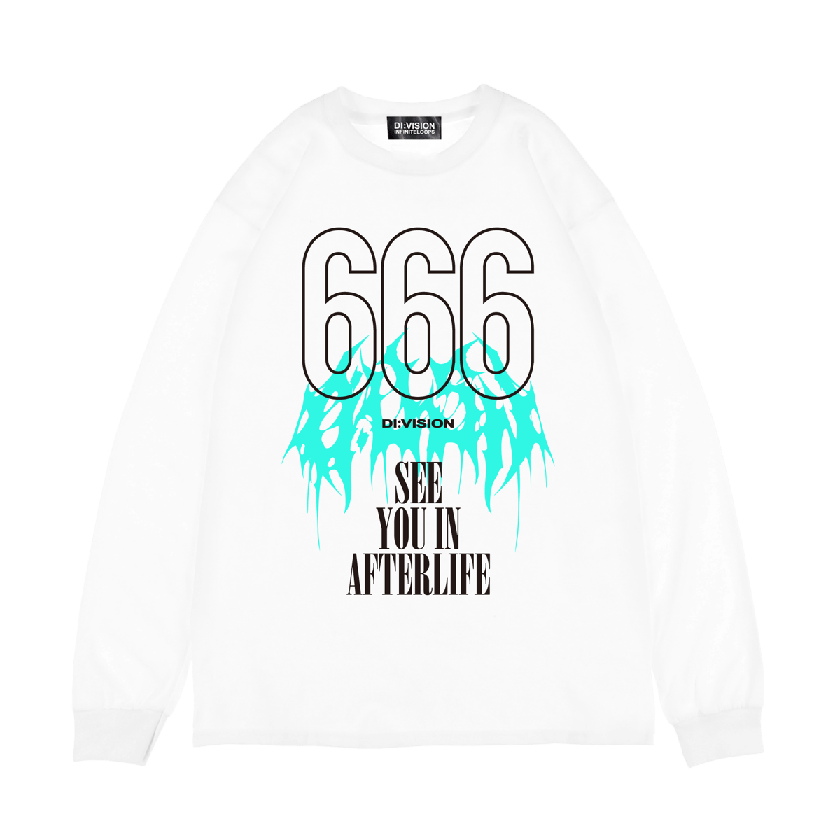 ◀︎666 LS Tee▶︎ WHT | DI:VISION ONLINE STORE