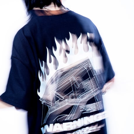 ◀︎HOUSE BURN Tee▶︎ BLK