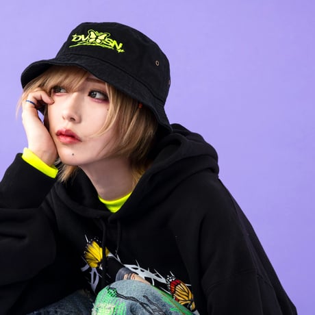 ◀︎LUMINOUS BUCKET HAT▶︎ (BLACKxELECTRIC)