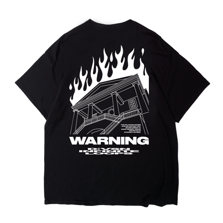 ◀︎HOUSE BURN Tee▶︎ BLK