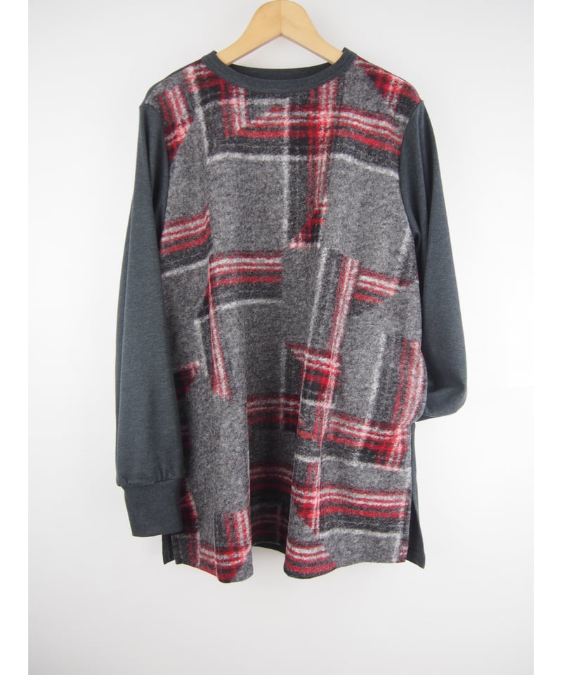 日本製】「パッチワークチェックJQ＋MIPポンチ」チュニック | GIPSY