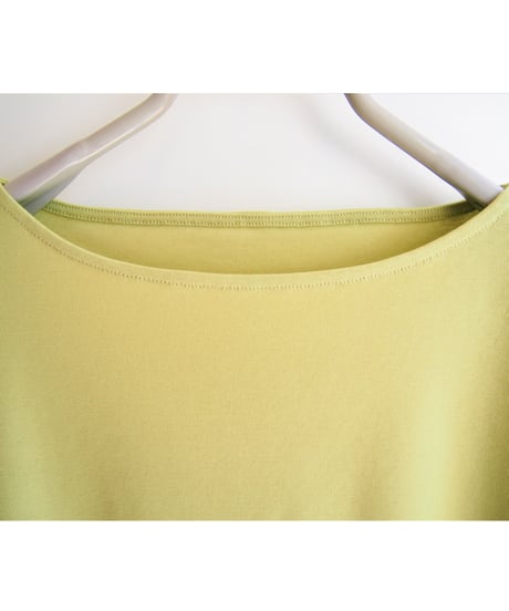 【日本製】「PRIME COOL」40双フライスボートネックTシャツ７分袖