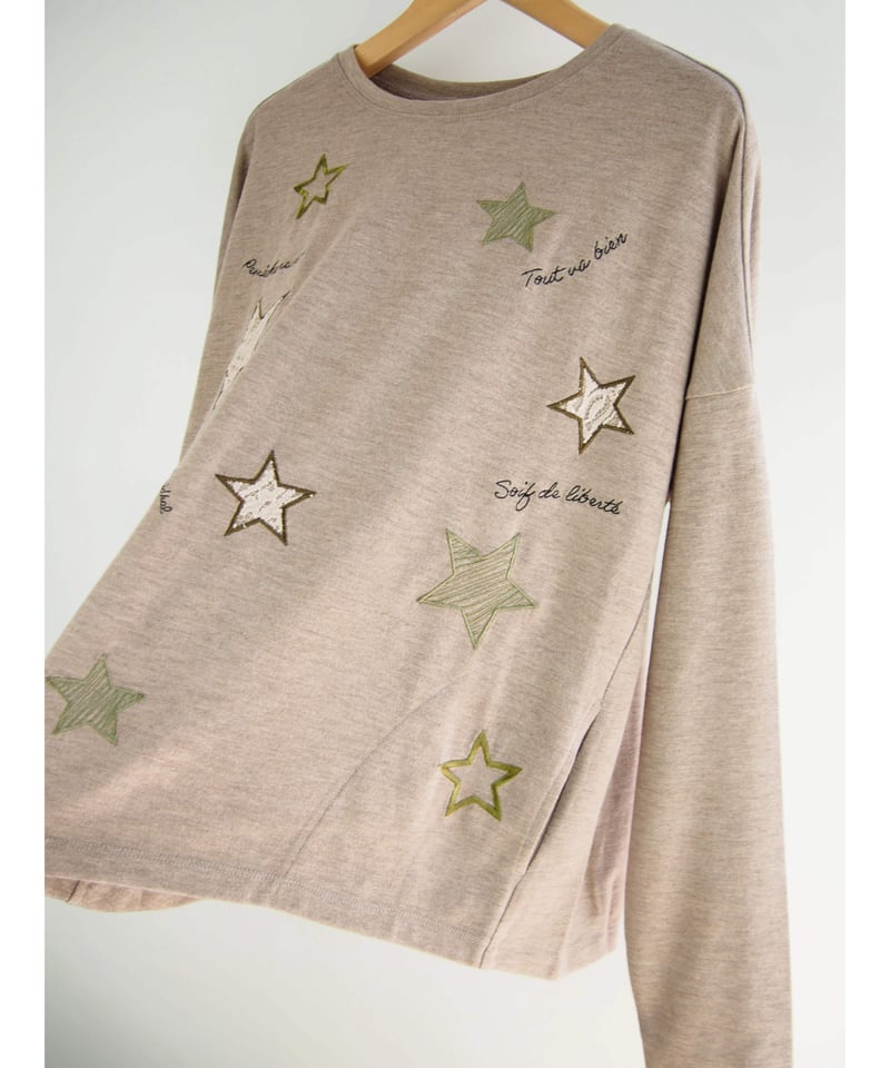 モールスター＋ロゴ刺繍」ワイドプルオーバー | GIPSY BLUE ONLINE STORE