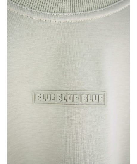 「シルケットコットン"BLUE BLUE BLUE"プリント」オーバーティーシャツ