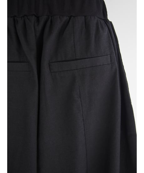 「コットンレーヨンリネンクロス」バレルパンツ