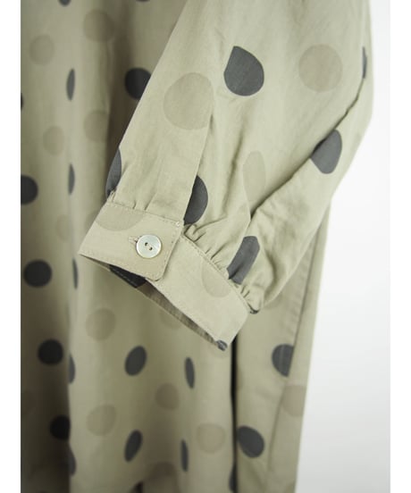 「コットングラデーションドットクロス」オーバーチュニック