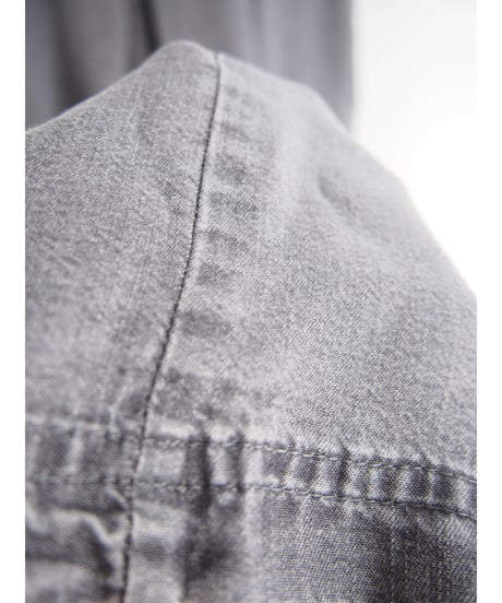 「接触冷感セルロース WASH DENIM」タックフレアーワンピース