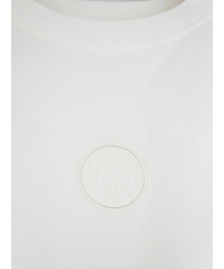 《再入荷》「サークルパッチワークシリコンプリント」ダーツタックワイドティーシャツ