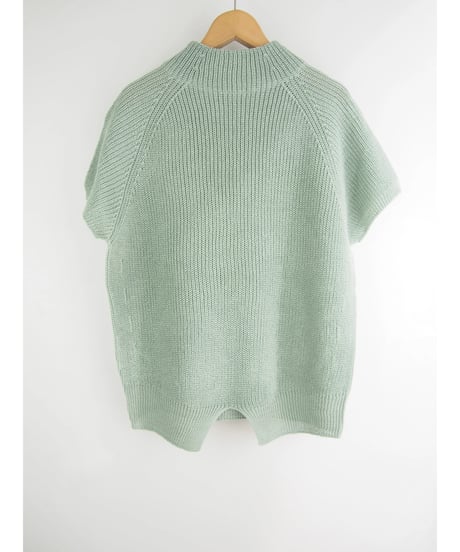 【日本製】「コットン100％畦」バックスリットプルオーバー ( Whole Garment Knit )