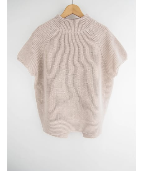 【日本製】「コットン100％畦」バックスリットプルオーバー ( Whole Garment Knit )