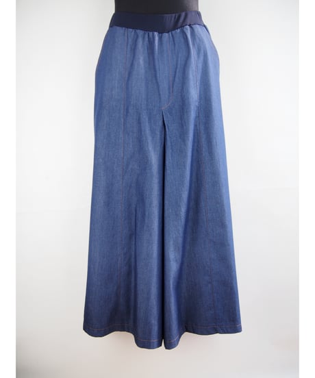 「COTTON LIGHT DENIM」ワイドパンツ