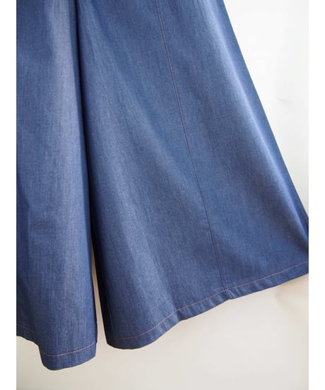 「COTTON LIGHT DENIM」ワイドパンツ