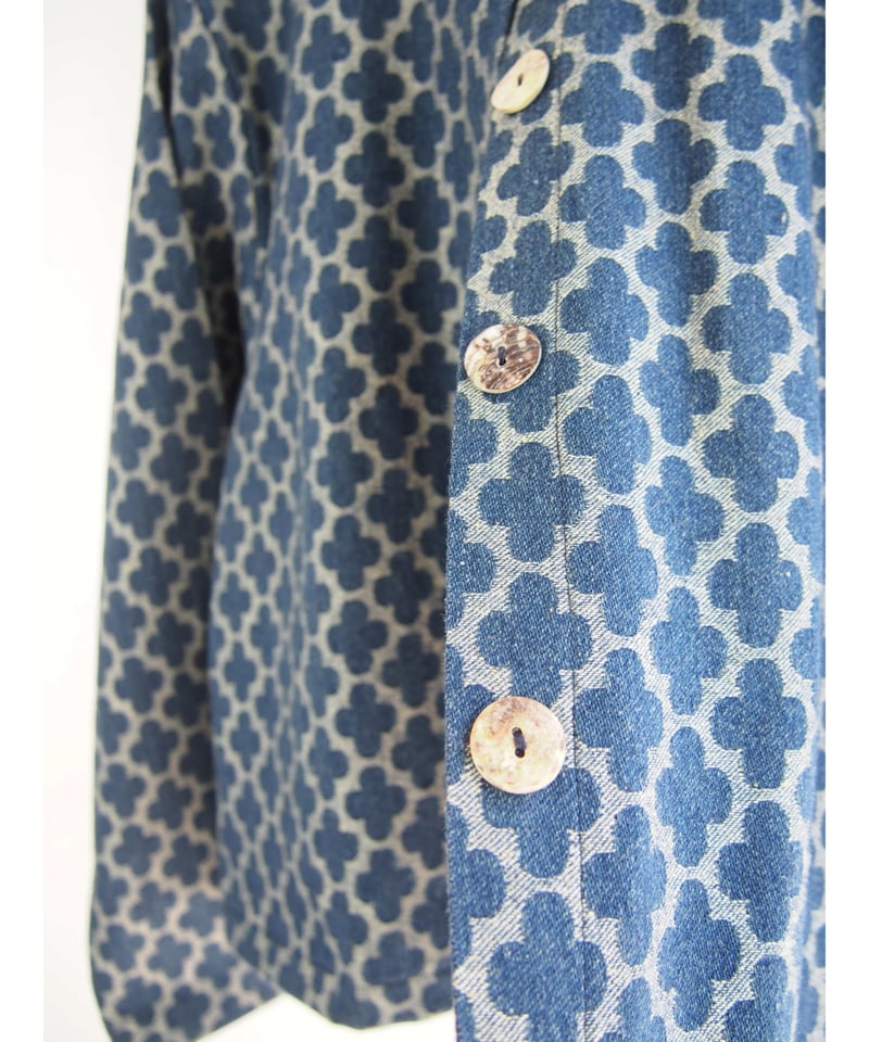 フラワージャガードDENIM」ショートジャケット | GIPSY BLUE