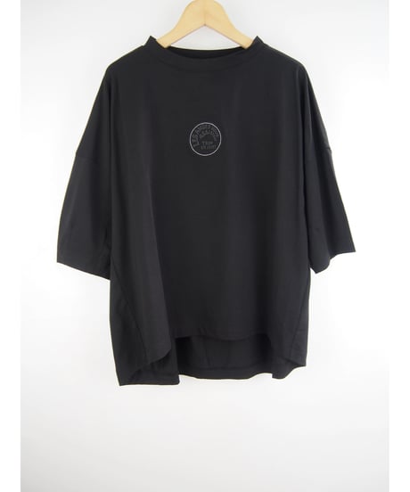 《再入荷》「サークルパッチワークシリコンプリント」ダーツタックワイドティーシャツ