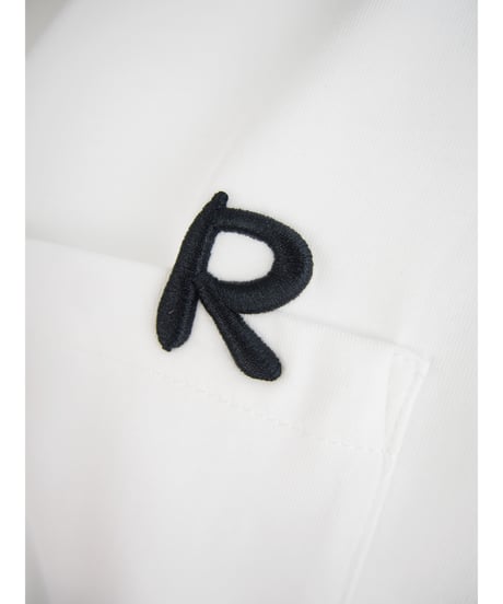 「接触冷感コットン＋メッシュ切替」"R"刺繍ポケットティーシャツ