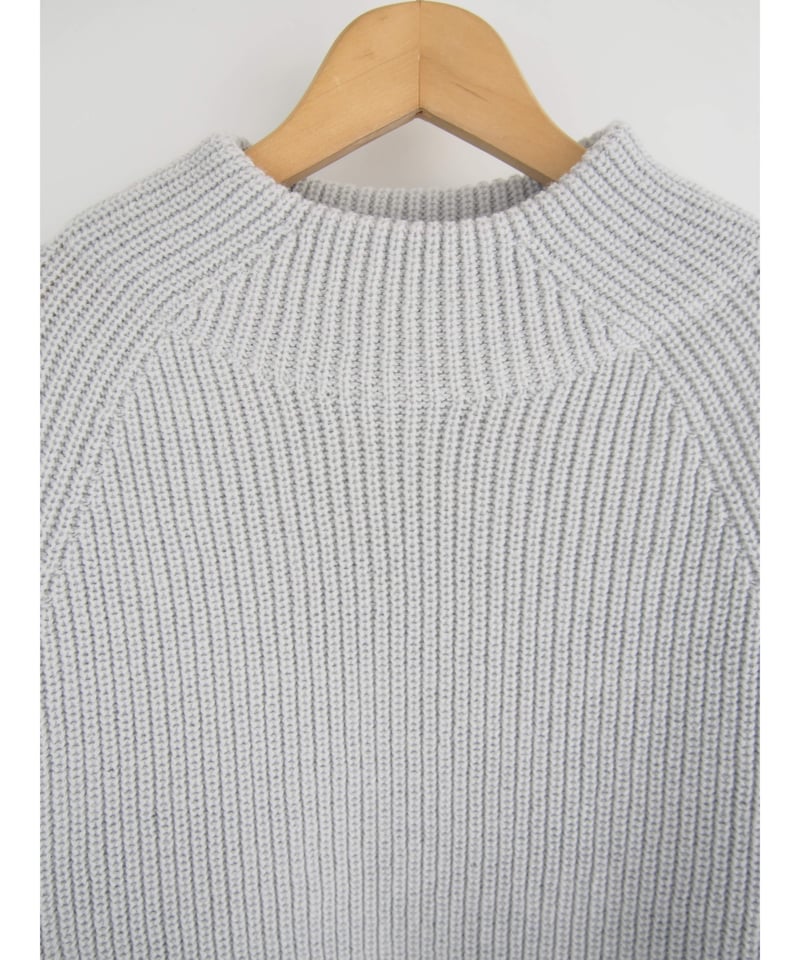 日本製】「ミックスウール畦」バックスリットプルオーバー ( Whole