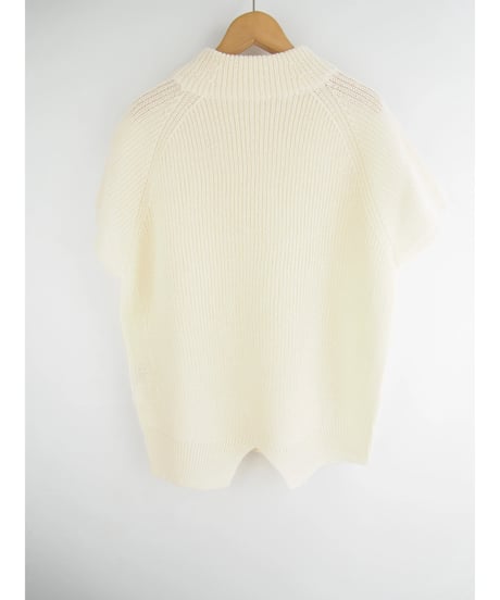 【日本製】「コットン100％畦」バックスリットプルオーバー ( Whole Garment Knit )