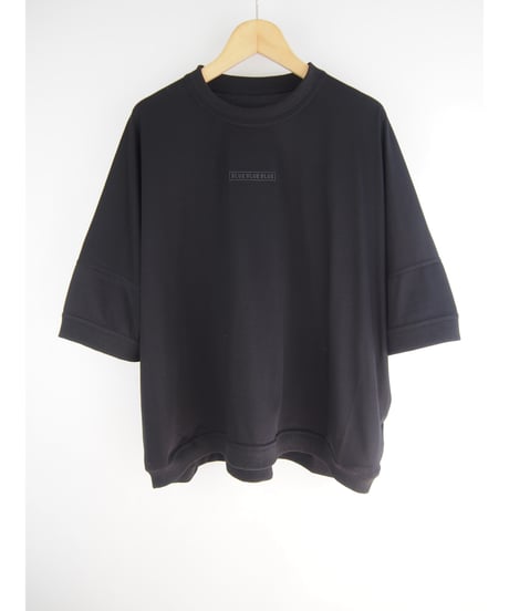 「シルケットコットン"BLUE BLUE BLUE"プリント」オーバーティーシャツ