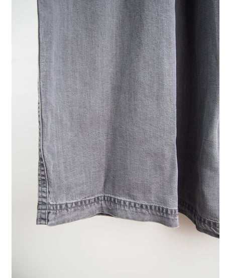「接触冷感セルロース WASH DENIM」タックフレアーワンピース