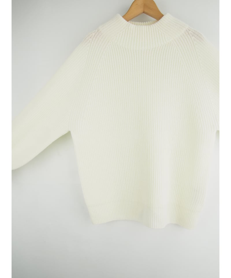 バブル　エンパシー 日本製】「ミックスウール畦」バックスリットプルオーバー ( Whole