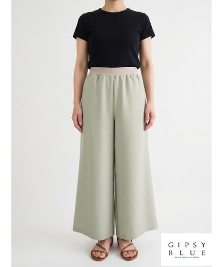 「ドライジョーゼットクロス」ワイドパンツ