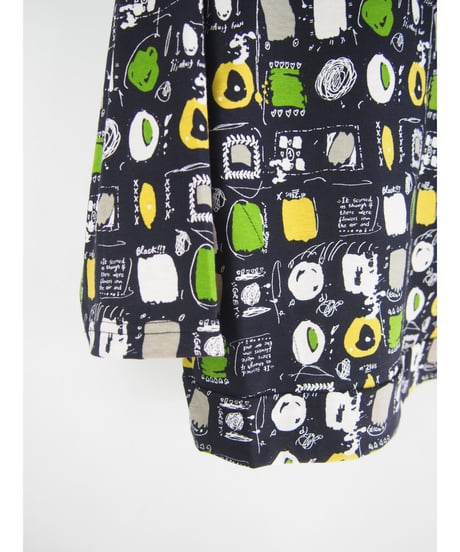 【日本製】「強撚マーベラスブロックアートPT」ワイドプルオーバー