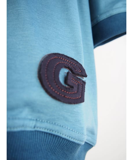 《再入荷》「シルケットコットン」 " G " モチーフ刺繍ビッグティーシャツ