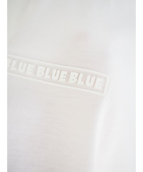 「シルケットコットン"BLUE BLUE BLUE"プリント」オーバーティーシャツ