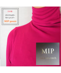 【日本製】「MIPガーゼ」インナー無地タートルネック《 9号 》②