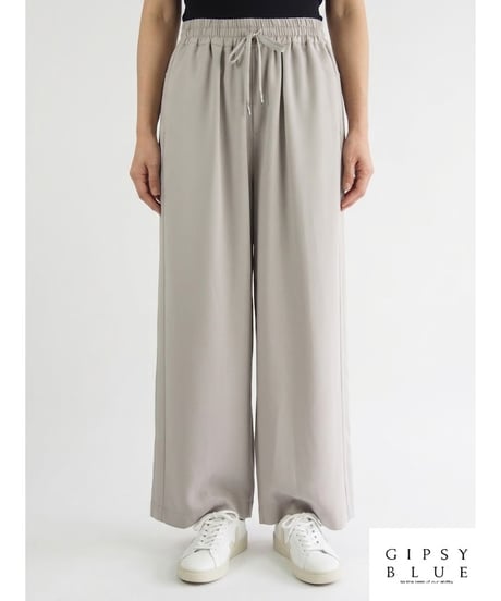 「ドライストレッチクロス」サイドライン切替ストレートパンツ