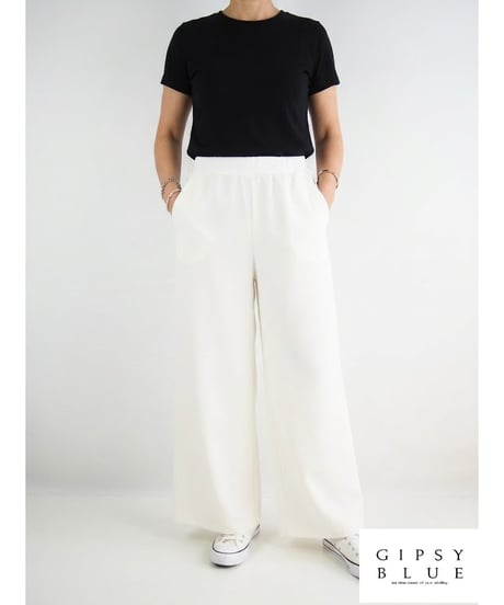 「ドライジョーゼットクロス」ワイドパンツ