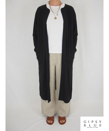 《再入荷》「ドライクールポリエステル」ロングカーディガン