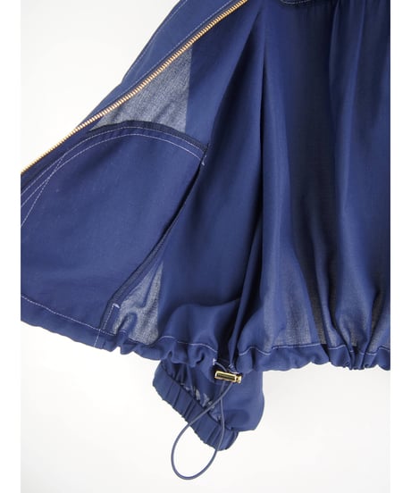 「サラサラジョーゼット」ゴムシャーリングシアーブルゾン