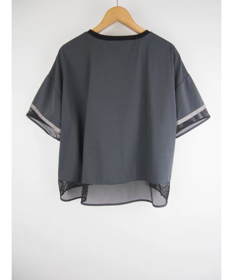 《再入荷》「接触冷感コットン＋メッシュ切替」フラップポケットティーシャツ