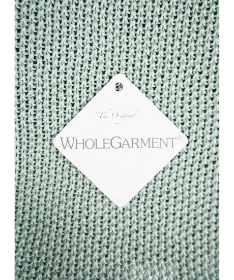 【日本製】「コットン100％鹿の子」モックネックベスト ( Whole Garment Knit )
