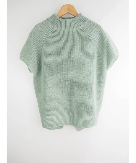 【日本製】「コットン100％畦」バックスリットプルオーバー ( Whole Garment Knit )