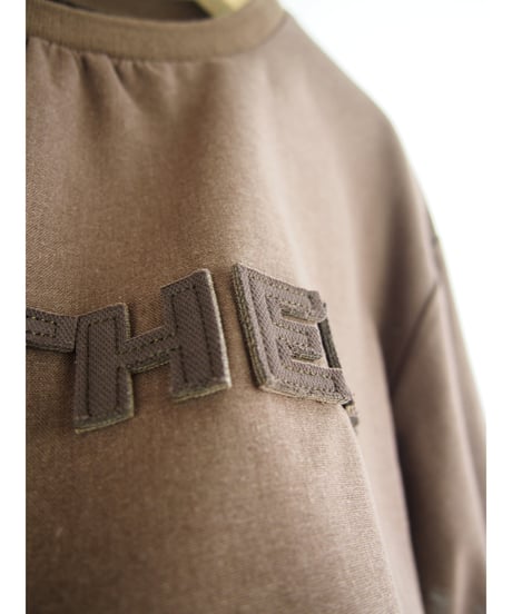 「リネンミックス "ANOTHER" モチーフ刺繍」ティーブラウス