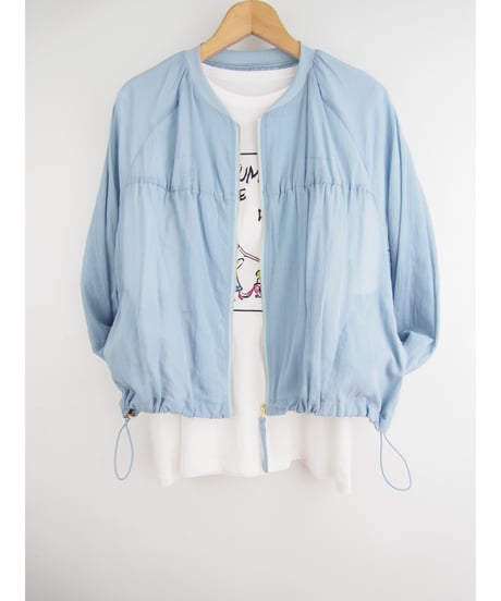 「コットンガーゼ」シャーリングシアーブルゾン