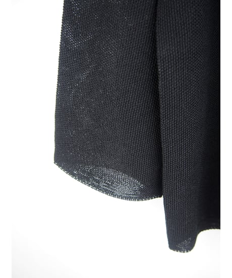 【日本製】「ミックスコットン鹿の子」カーディガン（ Whole garment knit ）
