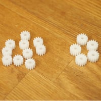 【プラレールの修理に】ピニオンギア12歯10個、14歯5個セット