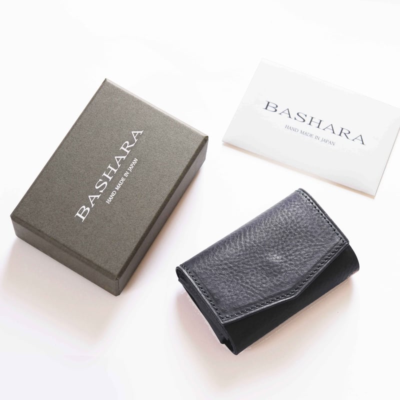 [希少]BASHARA SpilimM 二つ折り財布 ブラック Spilim C マイクロウォレット | BASHARA ONLINE STORE