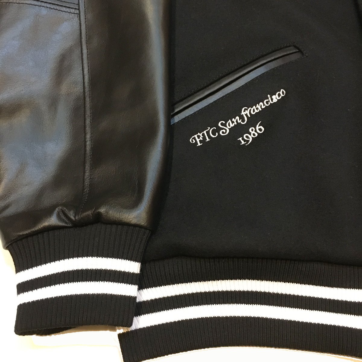 FTC TEAM VARSITY JACKET BLACK | parklifeonline