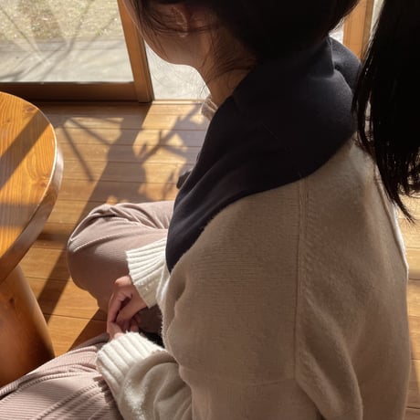 玄米カイロYOHEHO shoulder warmer ネイビー