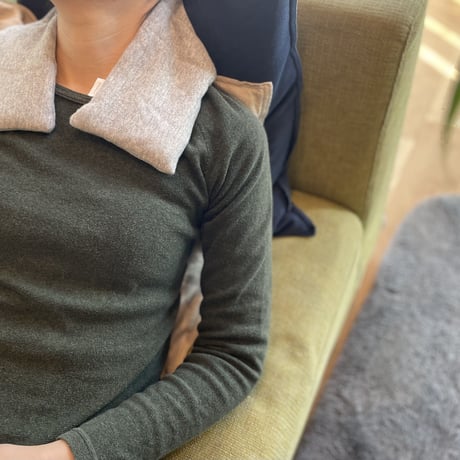 玄米カイロYOHEHO shoulder warmer 黒