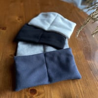 YOHEHO eye warmer  ネイビー　手の平サイズ