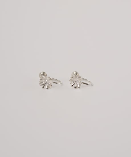 Gerbera earring A (silver)