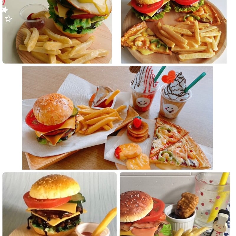 おうちdeレッスンシリーズ/ハンバーガーセット | Fake Food Cooking