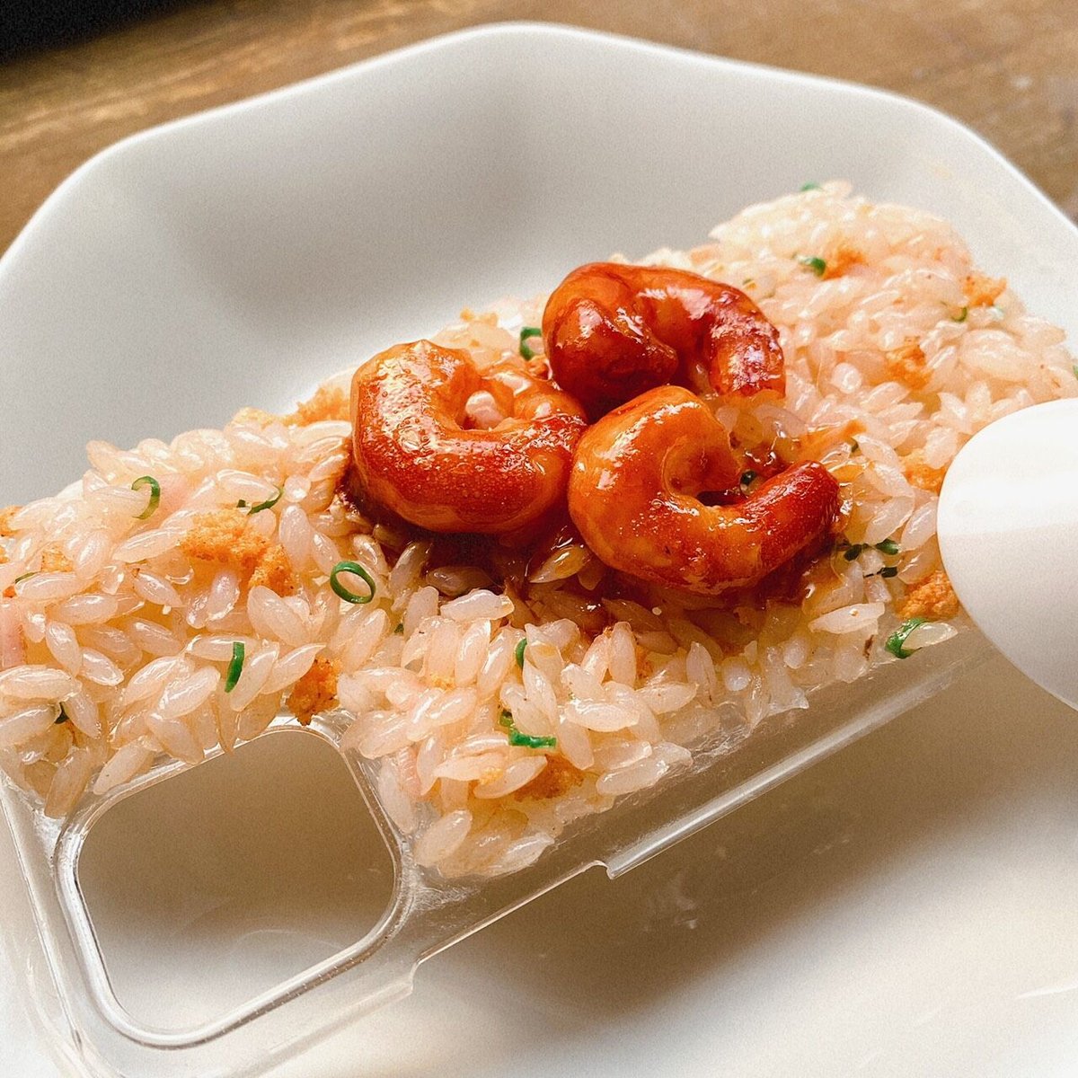 食品サンプル　海老炒飯 食品サンプル 海老炒飯 おうちdeサンプルシリーズ エビチリ炒飯キット