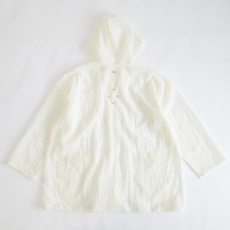 P A C S - Sheer Hooded Jacket  (WHT)